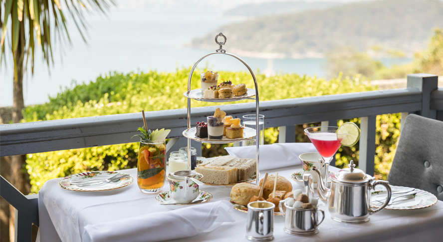 high tea with a view